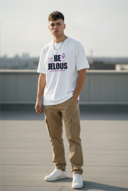 Be Jelous Front-Print T-Shirt