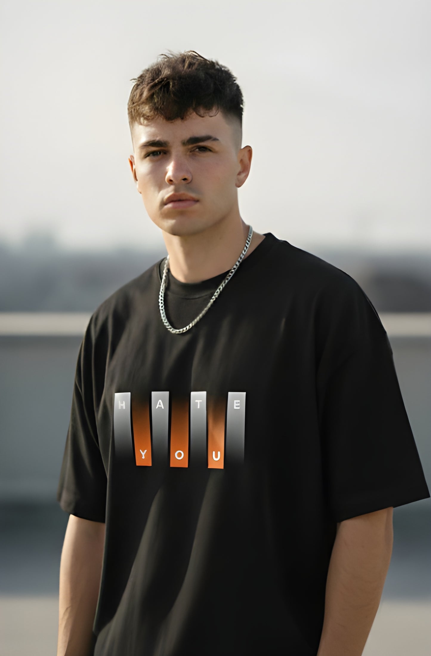 Hate You Front-Print T-Shirt