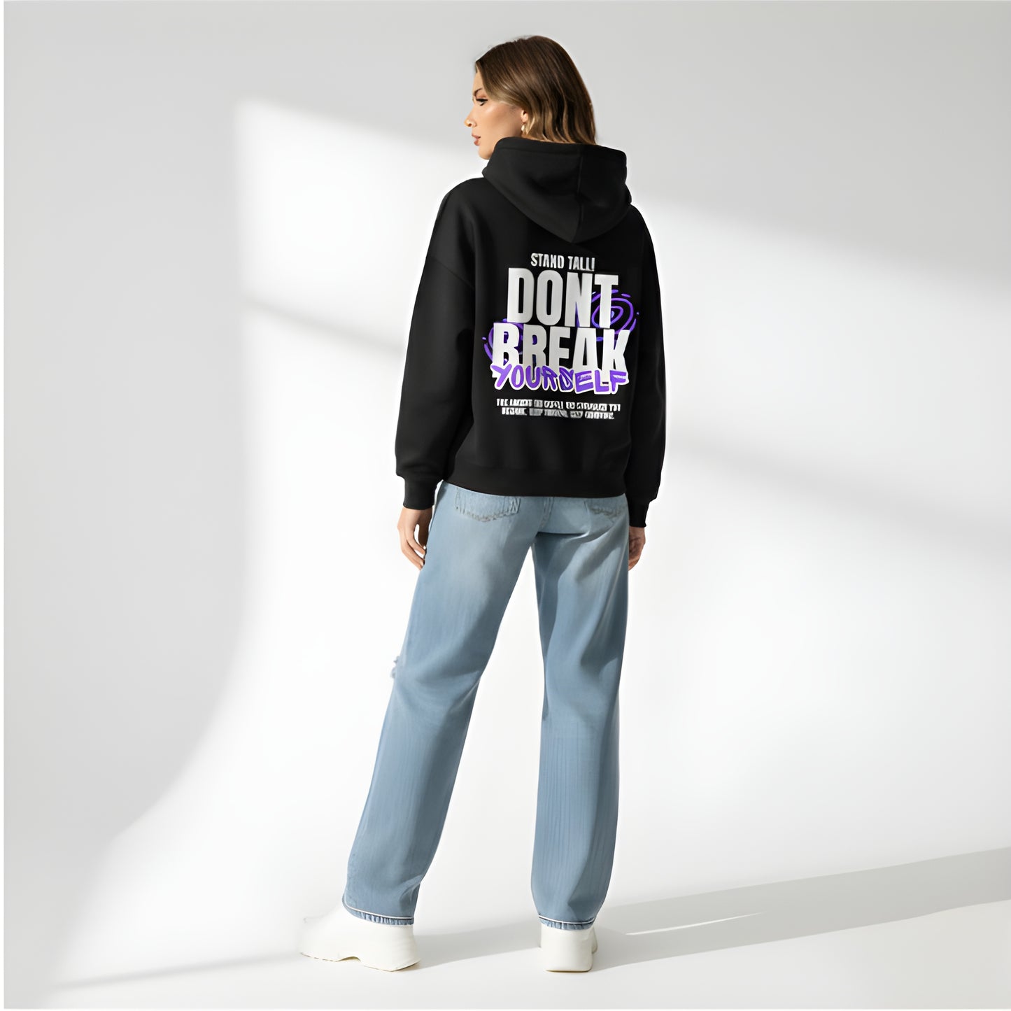 Don’t Break Yourself Back-Print Hoodie