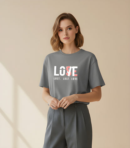 Lost in Love Front-Print T-Shirt